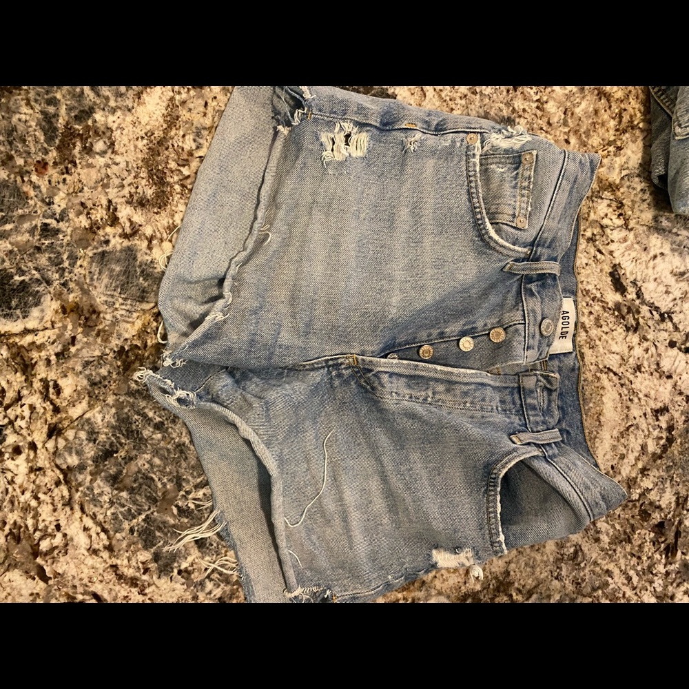 Agolde dee denim shorts size 24